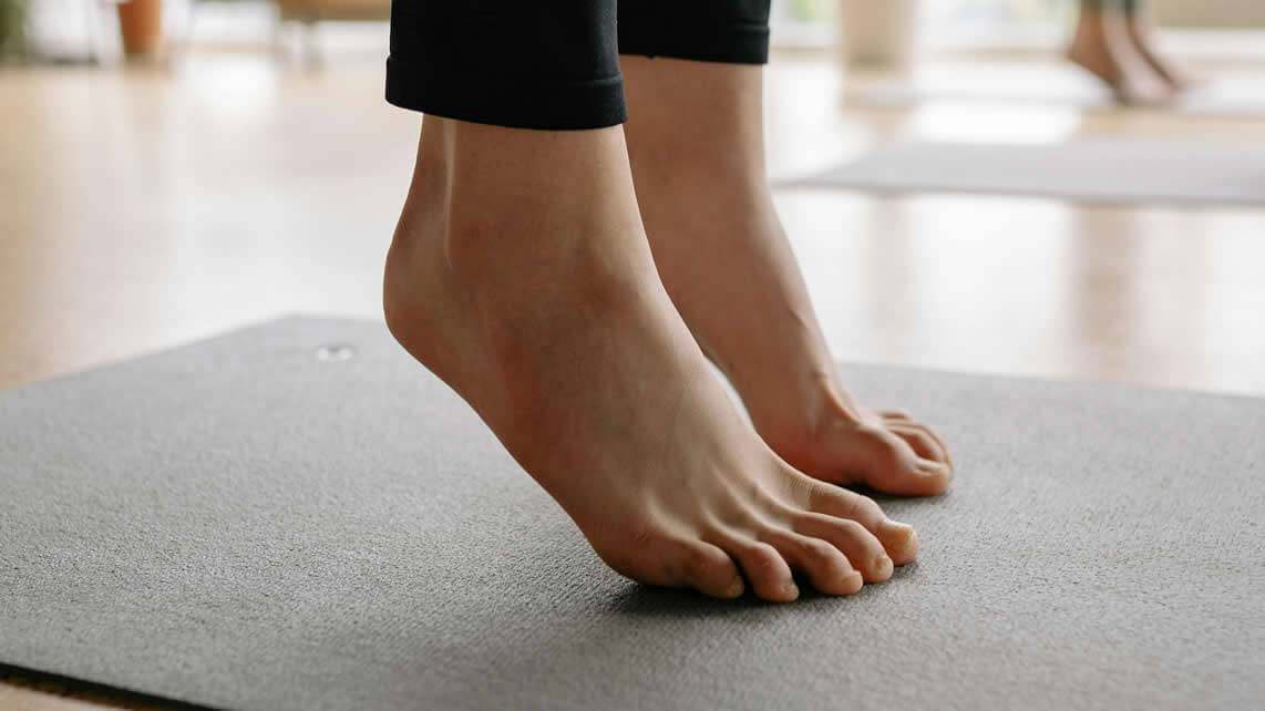 Trabajo de pie en Pilates